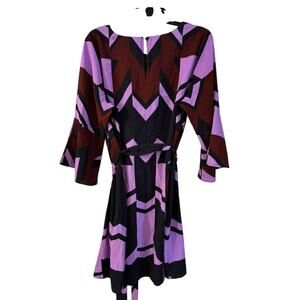 Eloquii For Lane Bryant Women’s Fit And Flare Nautical Dress Belted Print 16